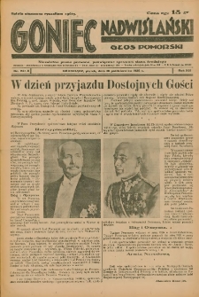 Goniec Nadwiślański: Głos Pomorski: Niezależne pismo poranne, poświęcone sprawom stanu średniego 1936.10.16 R.12 Nr241A