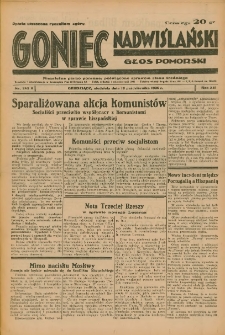 Goniec Nadwiślański: Głos Pomorski: Niezależne pismo poranne, poświęcone sprawom stanu średniego 1936.10.18 R.12 Nr243A