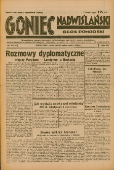 Goniec Nadwiślański: Głos Pomorski: Niezależne pismo poranne, poświęcone sprawom stanu średniego 1936.10.21 R.12 Nr245A