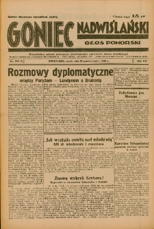 Goniec Nadwiślański: Głos Pomorski: Niezależne pismo poranne, poświęcone sprawom stanu średniego 1936.10.21 R.12 Nr245A