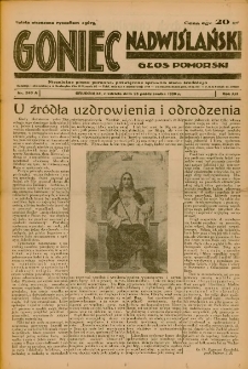Goniec Nadwiślański: Głos Pomorski: Niezależne pismo poranne, poświęcone sprawom stanu średniego 1936.10.25 R.12 Nr249A
