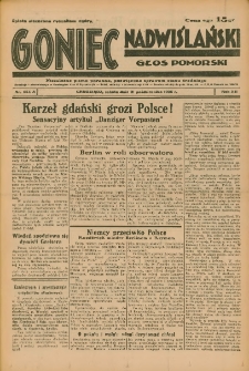 Goniec Nadwiślański: Głos Pomorski: Niezależne pismo poranne, poświęcone sprawom stanu średniego 1936.10.31 R.12 Nr254A