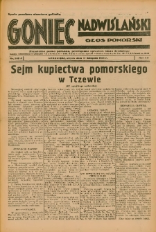 Goniec Nadwiślański: Głos Pomorski: Niezależne pismo poranne, poświęcone sprawom stanu średniego 1936.11.17 R.12 Nr268A