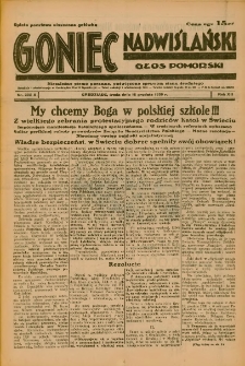 Goniec Nadwiślański: Głos Pomorski: Niezależne pismo poranne, poświęcone sprawom stanu średniego 1936.12.16 R.12 Nr292A