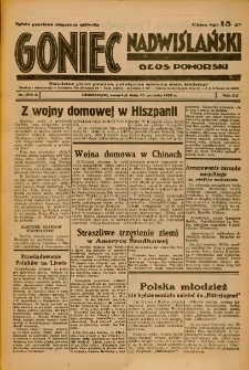Goniec Nadwiślański: Głos Pomorski: Niezależne pismo poranne, poświęcone sprawom stanu średniego 1936.12.24 R.12 Nr299A