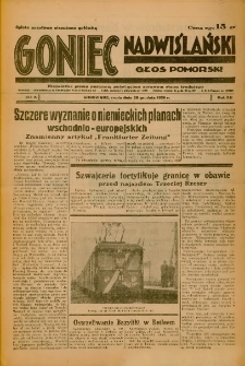 Goniec Nadwiślański: Głos Pomorski: Niezależne pismo poranne, poświęcone sprawom stanu średniego 1936.12.30 R.12 Nr302A