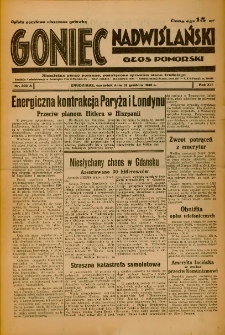 Goniec Nadwiślański: Głos Pomorski: Niezależne pismo poranne, poświęcone sprawom stanu średniego 1936.12.31 R.12 Nr303A