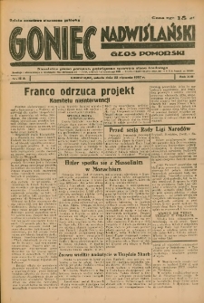 Goniec Nadwiślański: Głos Pomorski: Niezależne pismo poranne, poświęcone sprawom stanu średniego 1937.01.23 R.13 Nr18A