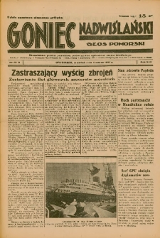 Goniec Nadwiślański: Głos Pomorski: Niezależne pismo poranne, poświęcone sprawom stanu średniego 1937.03.04 R.13 Nr51A