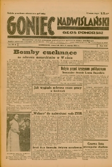 Goniec Nadwiślański: Głos Pomorski: Niezależne pismo poranne, poświęcone sprawom stanu średniego 1937.03.11 R.13 Nr57A