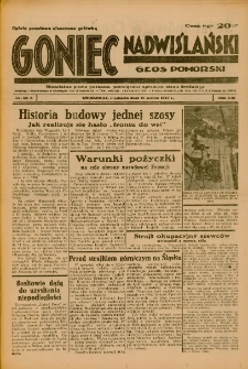 Goniec Nadwiślański: Głos Pomorski: Niezależne pismo poranne, poświęcone sprawom stanu średniego 1937.03.14 R.13 Nr60A