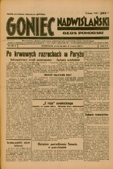 Goniec Nadwiślański: Głos Pomorski: Niezależne pismo poranne, poświęcone sprawom stanu średniego 1937.03.21 R.13 Nr66A