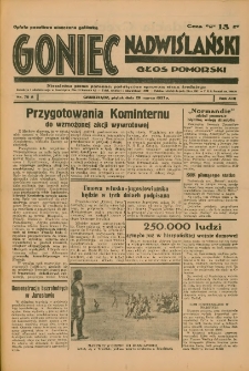 Goniec Nadwiślański: Głos Pomorski: Niezależne pismo poranne, poświęcone sprawom stanu średniego 1937.03.26 R.13 Nr70A