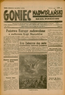 Goniec Nadwiślański: Głos Pomorski: Niezależne pismo poranne, poświęcone sprawom stanu średniego 1935.05.30 R.11 Nr125