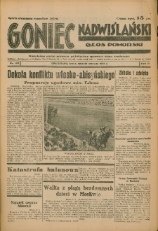 Goniec Nadwiślański: Głos Pomorski: Niezależne pismo poranne, poświęcone sprawom stanu średniego 1935.06.26 R.11 Nr145