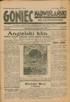 Goniec Nadwiślański: Głos Pomorski: Niezależne pismo poranne, poświęcone sprawom stanu średniego 1935.07.05 R.11 Nr152