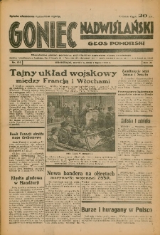 Goniec Nadwiślański: Głos Pomorski: Niezależne pismo poranne, poświęcone sprawom stanu średniego 1935.07.07 R.11 Nr154