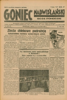 Goniec Nadwiślański: Głos Pomorski: Niezależne pismo poranne, poświęcone sprawom stanu średniego 1937.04.03 R.13 Nr76A