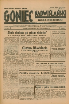 Goniec Nadwiślański: Głos Pomorski: Niezależne pismo poranne, poświęcone sprawom stanu średniego 1937.04.18 R.13 Nr89A