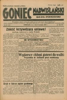 Goniec Nadwiślański: Głos Pomorski: Niezależne pismo poranne, poświęcone sprawom stanu średniego 1937.04.21 R.13 Nr91A