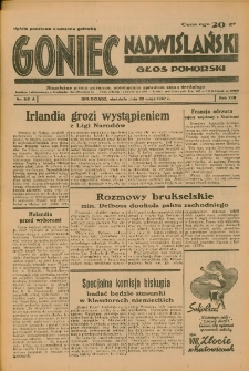 Goniec Nadwiślański: Głos Pomorski: Niezależne pismo poranne, poświęcone sprawom stanu średniego 1937.05.23 R.13 Nr116A