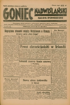 Goniec Nadwiślański: Głos Pomorski: Niezależne pismo poranne, poświęcone sprawom stanu średniego 1937.05.25 R.13 Nr117A
