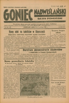 Goniec Nadwiślański: Głos Pomorski: Niezależne pismo poranne, poświęcone sprawom stanu średniego 1937.06.11 R.13 Nr131A