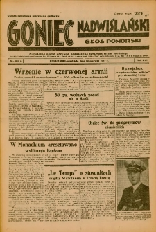 Goniec Nadwiślański: Głos Pomorski: Niezależne pismo poranne, poświęcone sprawom stanu średniego 1937.06.13 R.13 Nr133A