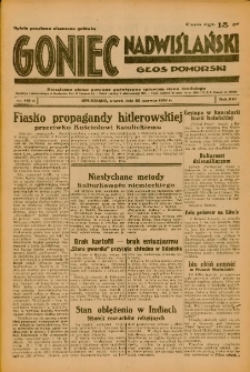 Goniec Nadwiślański: Głos Pomorski: Niezależne pismo poranne, poświęcone sprawom stanu średniego 1937.06.22 R.13 Nr140A
