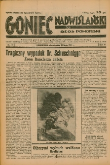 Goniec Nadwiślański: Głos Pomorski: Niezależne pismo poranne, poświęcone sprawom stanu średniego 1935.07.16 R.11 Nr161