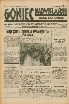 Goniec Nadwiślański: Głos Pomorski: Niezależne pismo poranne, poświęcone sprawom stanu średniego 1935.07.25 R.11 Nr169