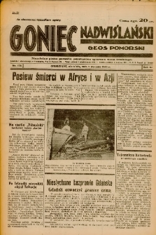 Goniec Nadwiślański: Głos Pomorski: Niezależne pismo poranne, poświęcone sprawom stanu średniego 1935.08.04 R.11 Nr178