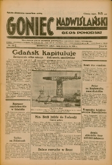 Goniec Nadwiślański: Głos Pomorski: Niezależne pismo poranne, poświęcone sprawom stanu średniego 1935.08.10 R.11 Nr183