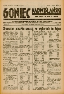 Goniec Nadwiślański: Głos Pomorski: Niezależne pismo poranne, poświęcone sprawom stanu średniego 1935.09.11 R.11 Nr209