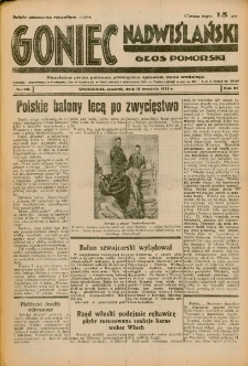 Goniec Nadwiślański: Głos Pomorski: Niezależne pismo poranne, poświęcone sprawom stanu średniego 1935.09.19 R.11 Nr216