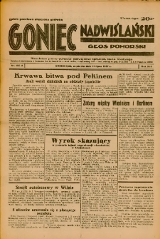 Goniec Nadwiślański: Głos Pomorski: Niezależne pismo poranne, poświęcone sprawom stanu średniego 1937.07.11 R.13 Nr156A