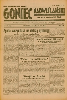 Goniec Nadwiślański: Głos Pomorski: Niezależne pismo poranne, poświęcone sprawom stanu średniego 1937.07.20 R.13 Nr163A