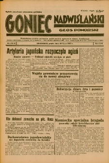 Goniec Nadwiślański: Głos Pomorski: Niezależne pismo poranne, poświęcone sprawom stanu średniego 1937.07.30 R.13 Nr172A