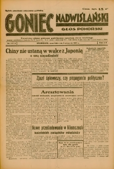 Goniec Nadwiślański: Głos Pomorski: Niezależne pismo poranne, poświęcone sprawom stanu średniego 1937.08.05 R.13 Nr177A