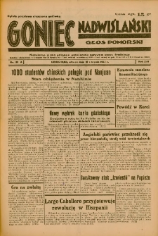 Goniec Nadwiślański: Głos Pomorski: Niezależne pismo poranne, poświęcone sprawom stanu średniego 1937.08.10 R.13 Nr181A