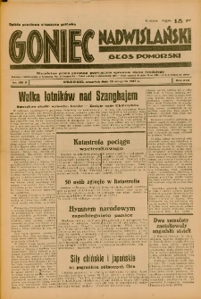 Goniec Nadwiślański: Głos Pomorski: Niezależne pismo poranne, poświęcone sprawom stanu średniego 1937.08.26 R.13 Nr195A