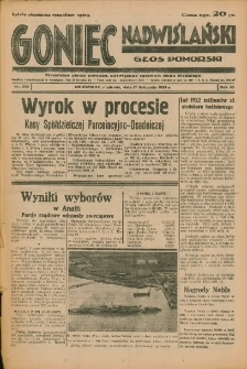 Goniec Nadwiślański: Głos Pomorski: Niezależne pismo poranne, poświęcone sprawom stanu średniego 1935.11.17 R.11 Nr266