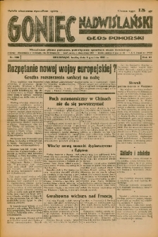 Goniec Nadwiślański: Głos Pomorski: Niezależne pismo poranne, poświęcone sprawom stanu średniego 1935.12.04 R.11 Nr280