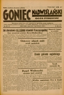 Goniec Nadwiślański: Głos Pomorski: Niezależne pismo poranne, poświęcone sprawom stanu średniego 1937.10.02 R.13 Nr227A