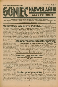 Goniec Nadwiślański: Głos Pomorski: Niezależne pismo poranne, poświęcone sprawom stanu średniego 1937.10.06 R.13 Nr230A