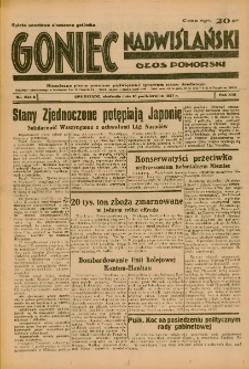 Goniec Nadwiślański: Głos Pomorski: Niezależne pismo poranne, poświęcone sprawom stanu średniego 1937.10.10 R.13 Nr234A