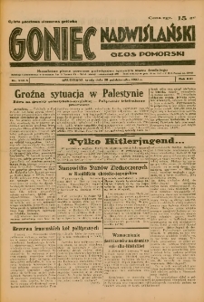 Goniec Nadwiślański: Głos Pomorski: Niezależne pismo poranne, poświęcone sprawom stanu średniego 1937.10.20 R.13 Nr242A