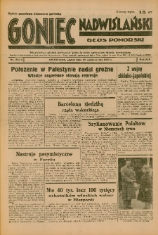 Goniec Nadwiślański: Głos Pomorski: Niezależne pismo poranne, poświęcone sprawom stanu średniego 1937.10.22 R.13 Nr244A