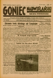 Goniec Nadwiślański: Głos Pomorski: Niezależne pismo poranne, poświęcone sprawom stanu średniego 1937.10.28 R.13 Nr249A