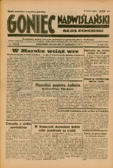 Goniec Nadwiślański: Głos Pomorski: Niezależne pismo poranne, poświęcone sprawom stanu średniego 1937.10.31 R.13 Nr252A